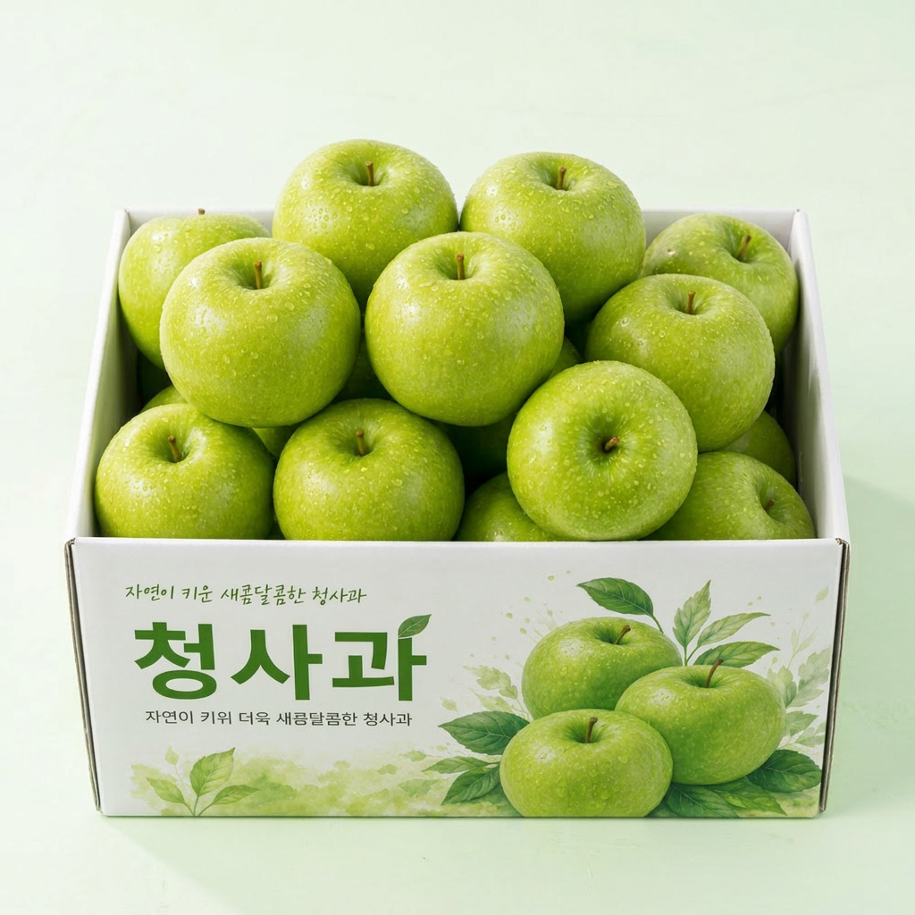 여름 청사과 썸머킹 썸머프린스 아오리, 소과, 5kg, 1박스
