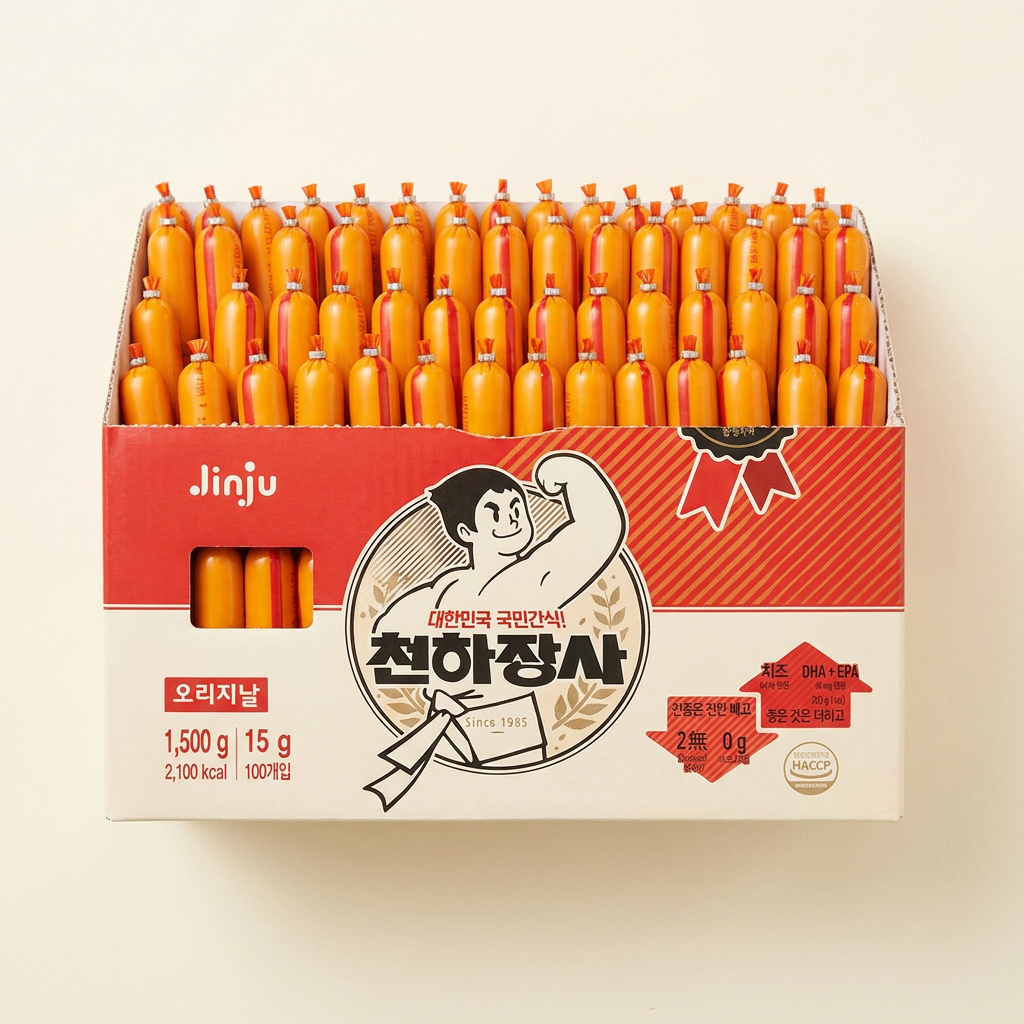 진주햄 천하장사 오리지널, 15g, 100개입, 2개