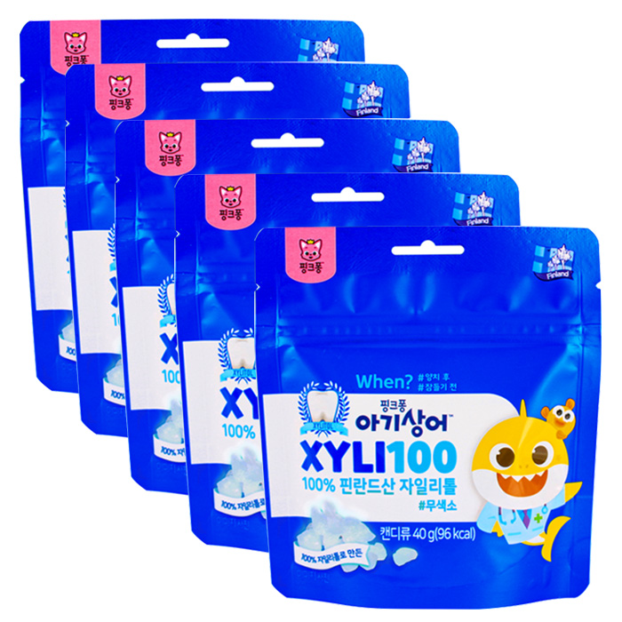 핑크퐁 아기상어 자일리100, 40g, 5개