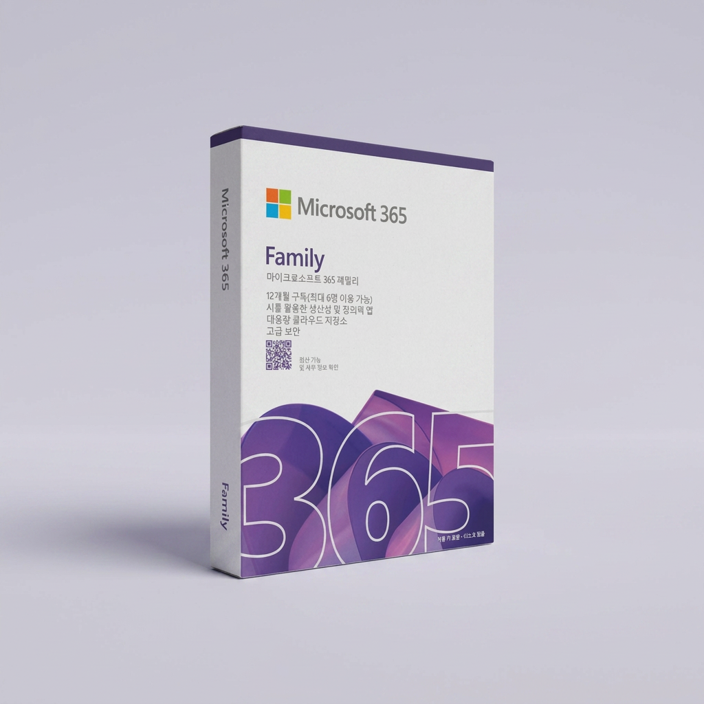 Microsoft 365 Family PKC, 12개월 구독, 1개