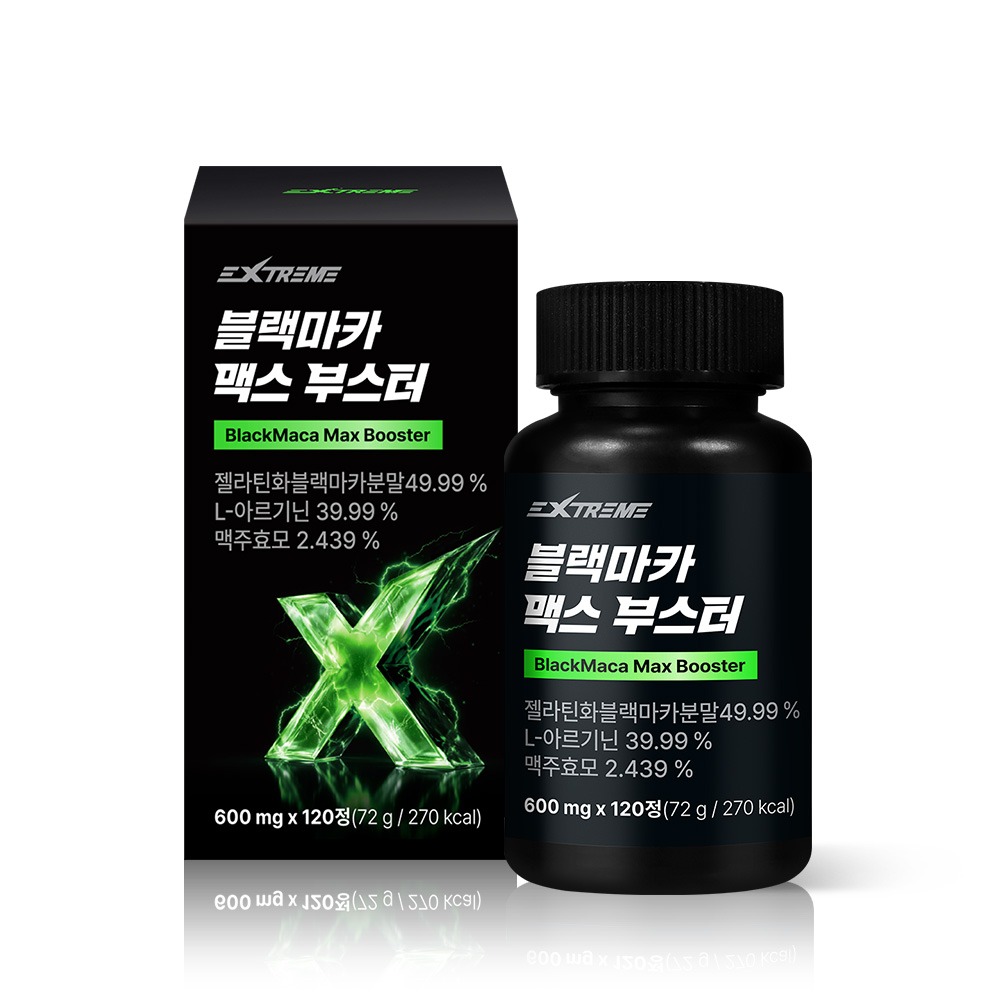 익스트림 블랙마카 맥스 부스터, 120정, 1개 가격 추이 익스트림 블랙마카 맥스 부스터, 120정, 1개 - 최저가 8,900원