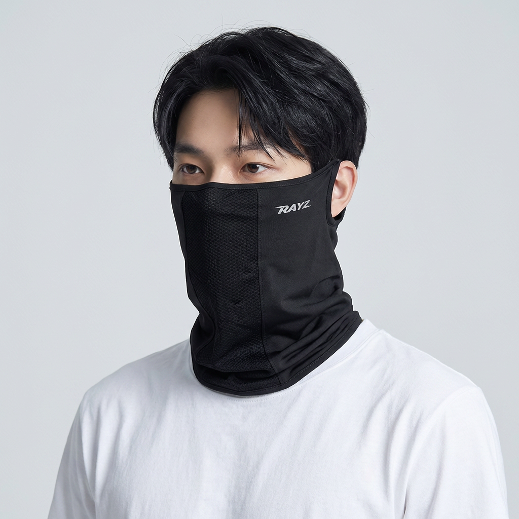RAYZ 자외선 차단 스포츠 마스크 HUM-1, 화이트, FREE, 1개