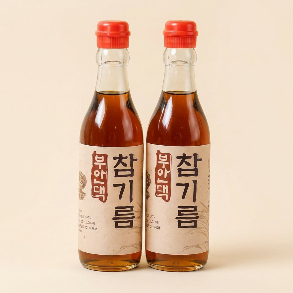 부안댁 진한 참기름, 350ml, 2개