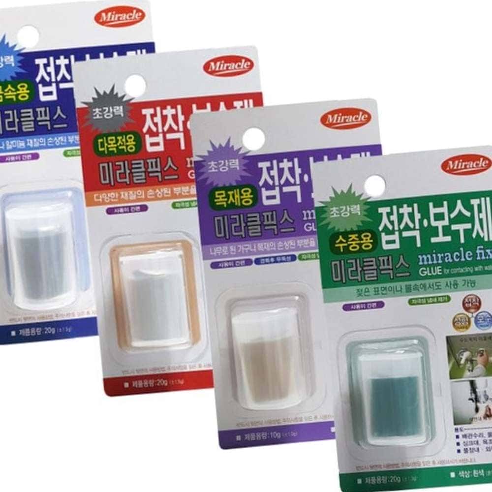 미라클 수중용 접착 보수제, 20g, 1개