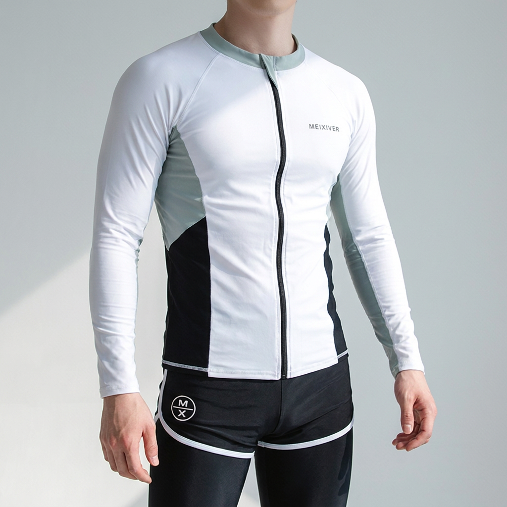 커플 투톤 래쉬가드 세트 SW0238, 여성, 2XL, 1개