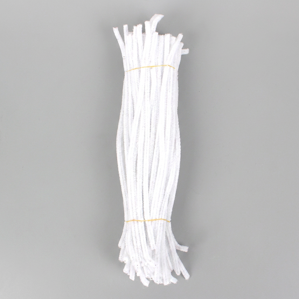 흰색 모루, 100개입, 30cm, 1개