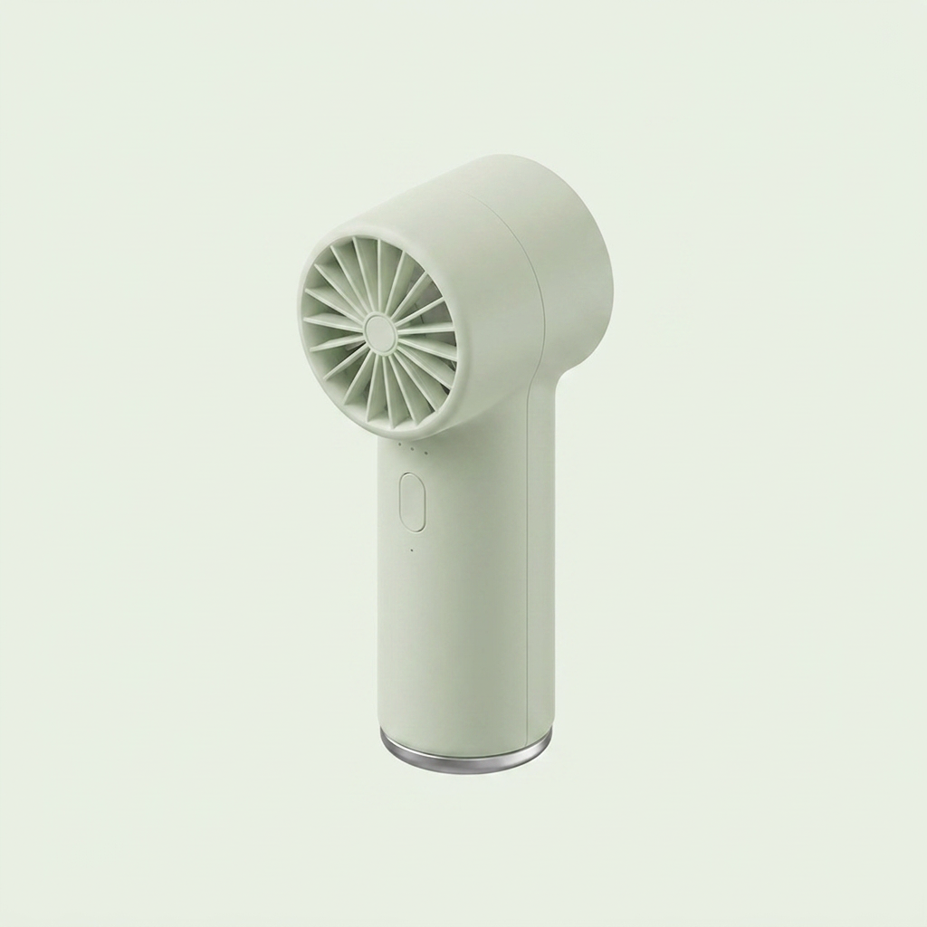 무쿠 BLDC 휴대용 초소형 급속 냉각 손 선풍기, NCFA-2KC-12-SQ, 화이트, 2개