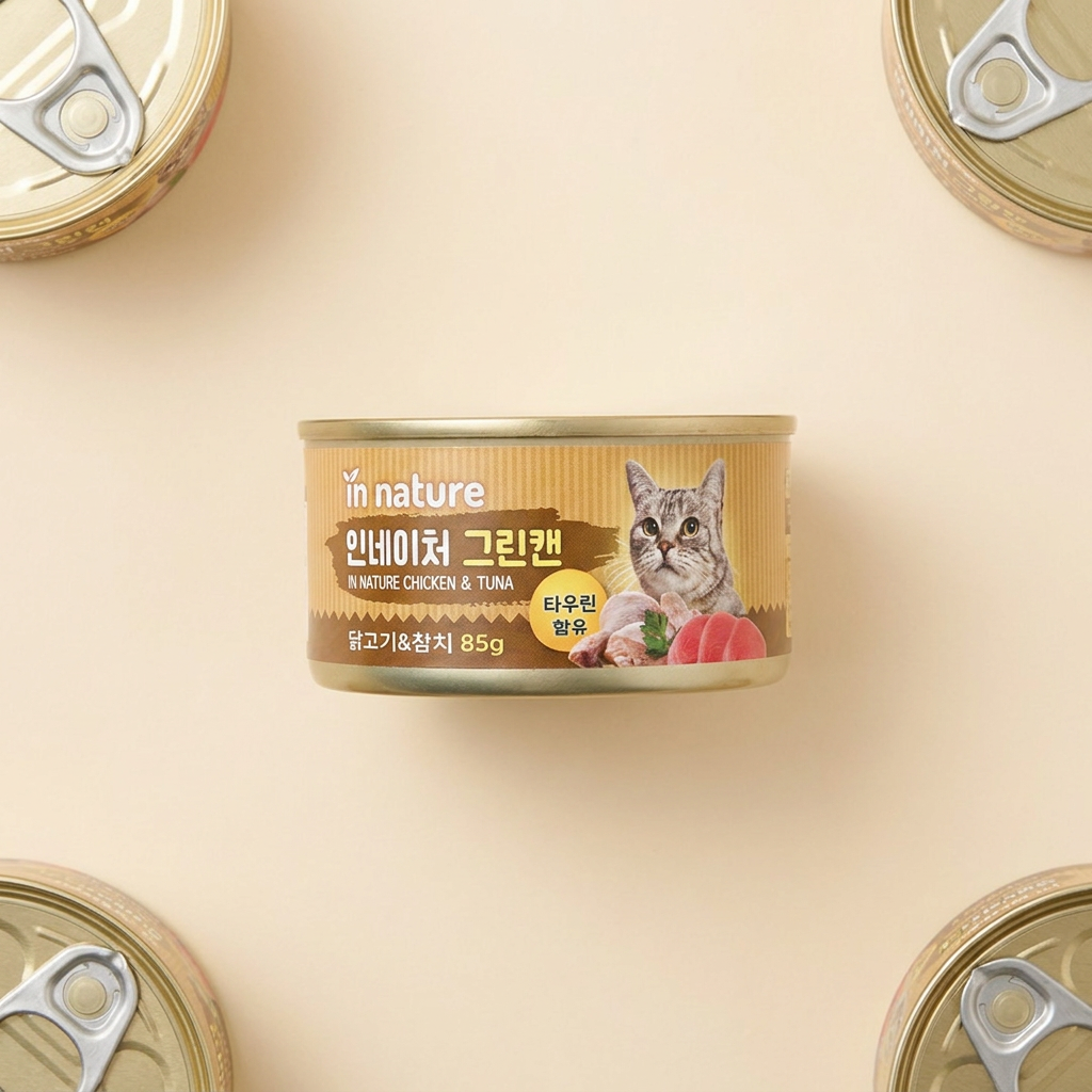 인네이처 그린캔 고양이 간식캔, 닭고기&참치, 85g, 24개입, 1개 가격 추이 인네이처 그린캔 고양이 간식캔, 닭고기&참치, 85g, 24개입, 1개 - 최저가 9,400원