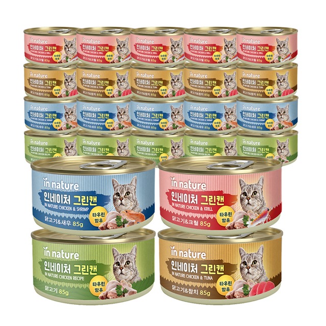 인네이처 그린캔 고양이 간식캔, 콤보, 85g, 24개입, 1개 가격 추이 인네이처 그린캔 고양이 간식캔, 콤보, 85g, 24개입, 1개 - 최저가 9,400원