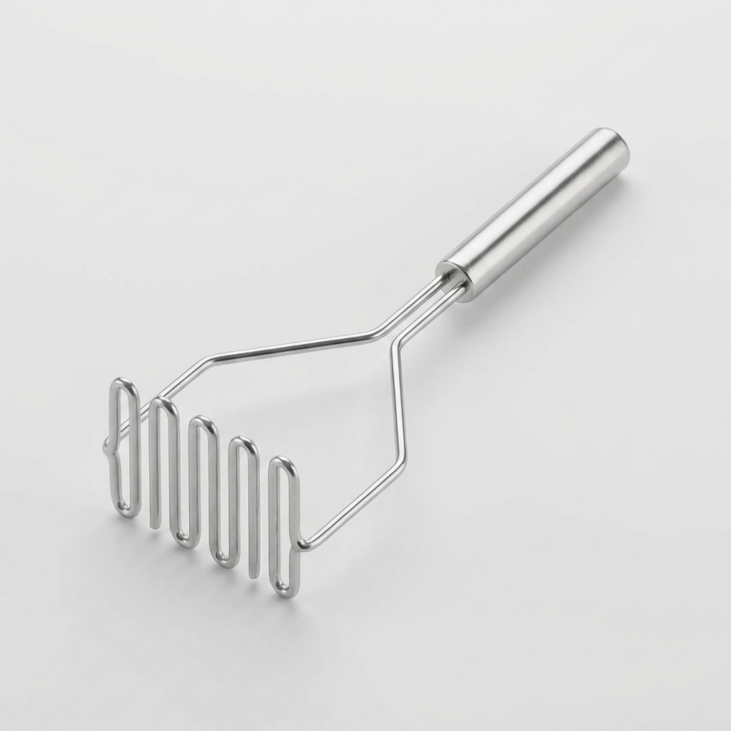 컴퍼오 올스텐 웨이브형 감자으깨기, 은색, 9.5x23.5cm, 2개