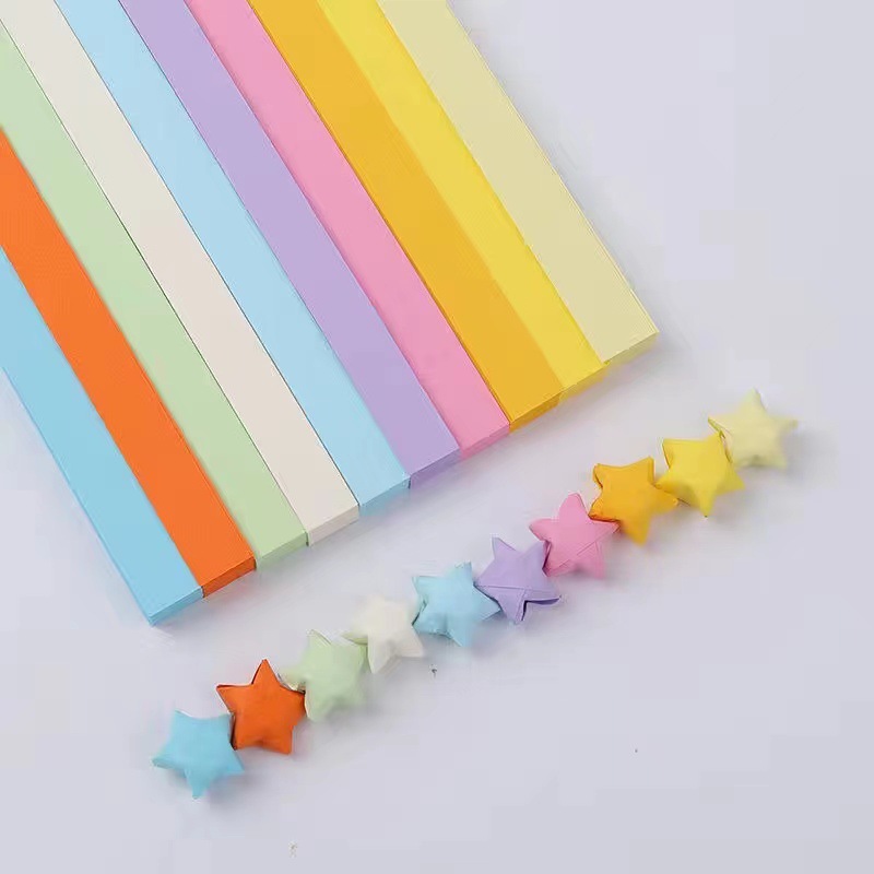 소원 별접기 컬러 대용량 색종이, 10색, 540매, 1세트