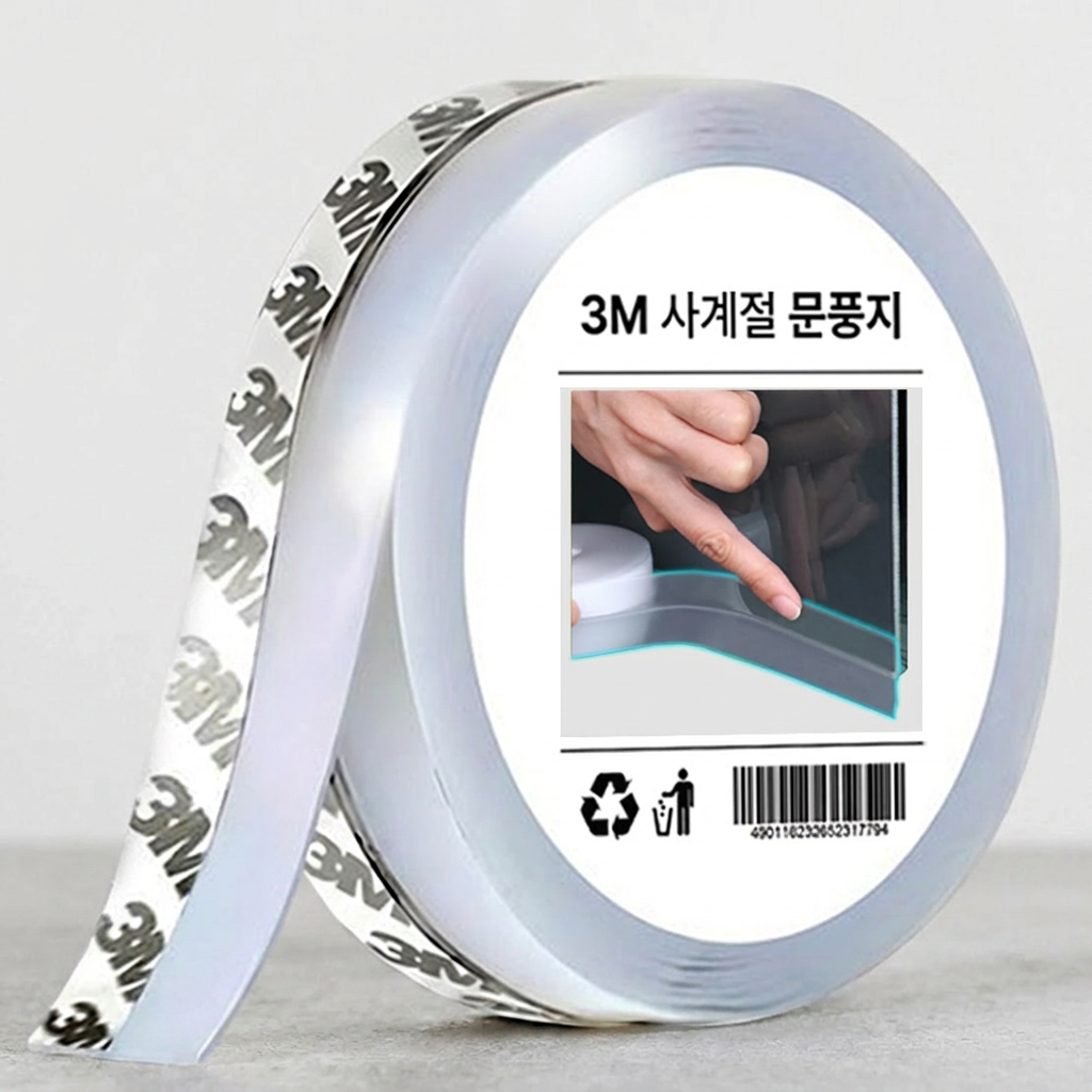 3M 사계절 실리콘 문풍지, 1개