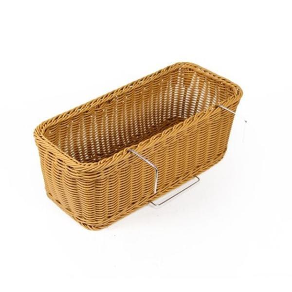 쇼케이스 보조진열 PP라탄 바스켓 CU-001, 브라운, 1개