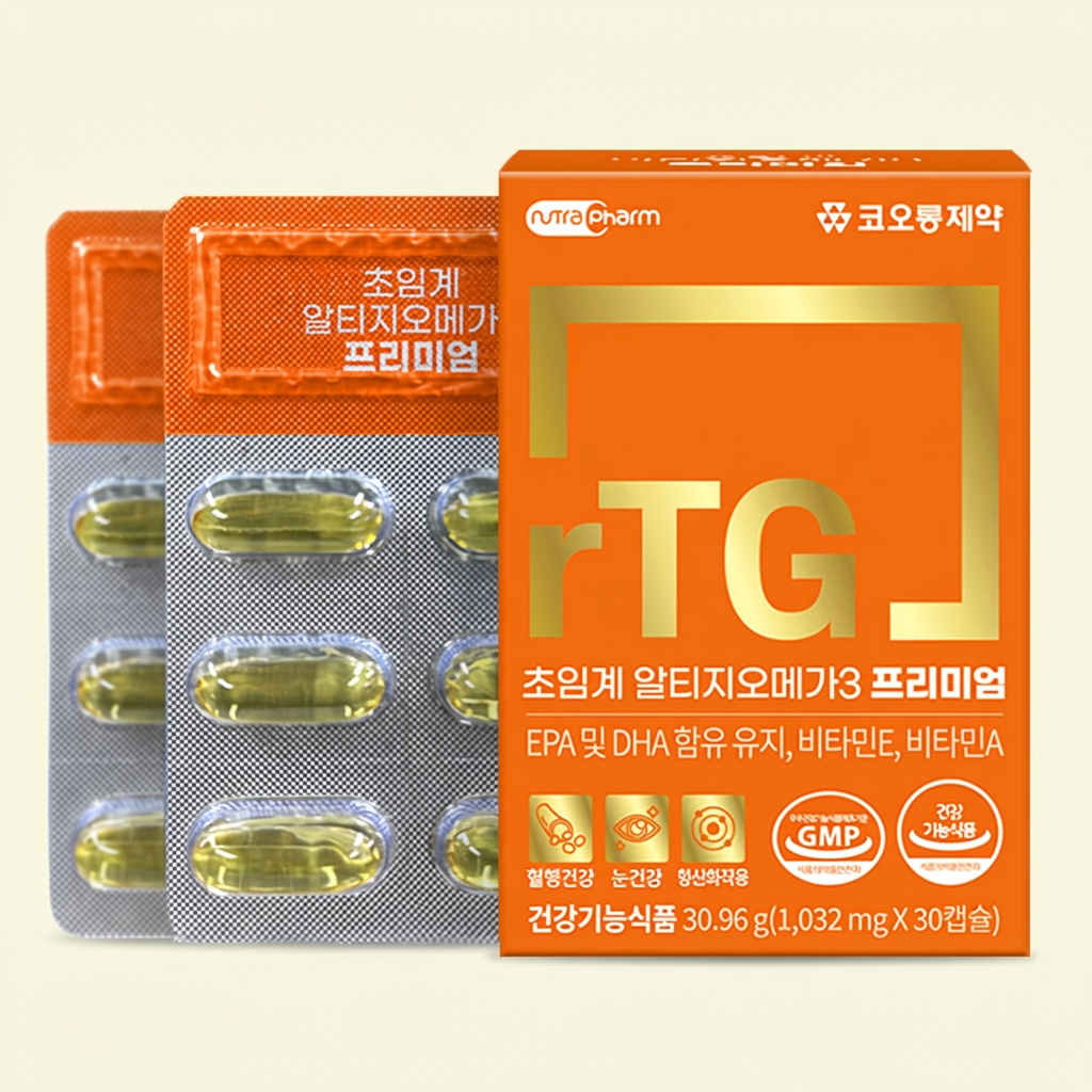 영진약품 초임계 알티지오메가3 퓨어골드, 30.96g, 30캡슐, 1박스