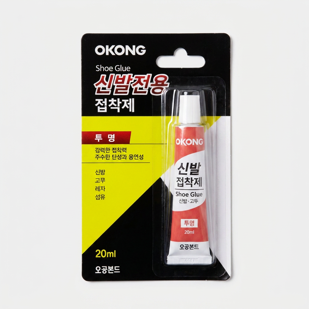 오공 신발전용 접착제, 투명, 20ml, 1개