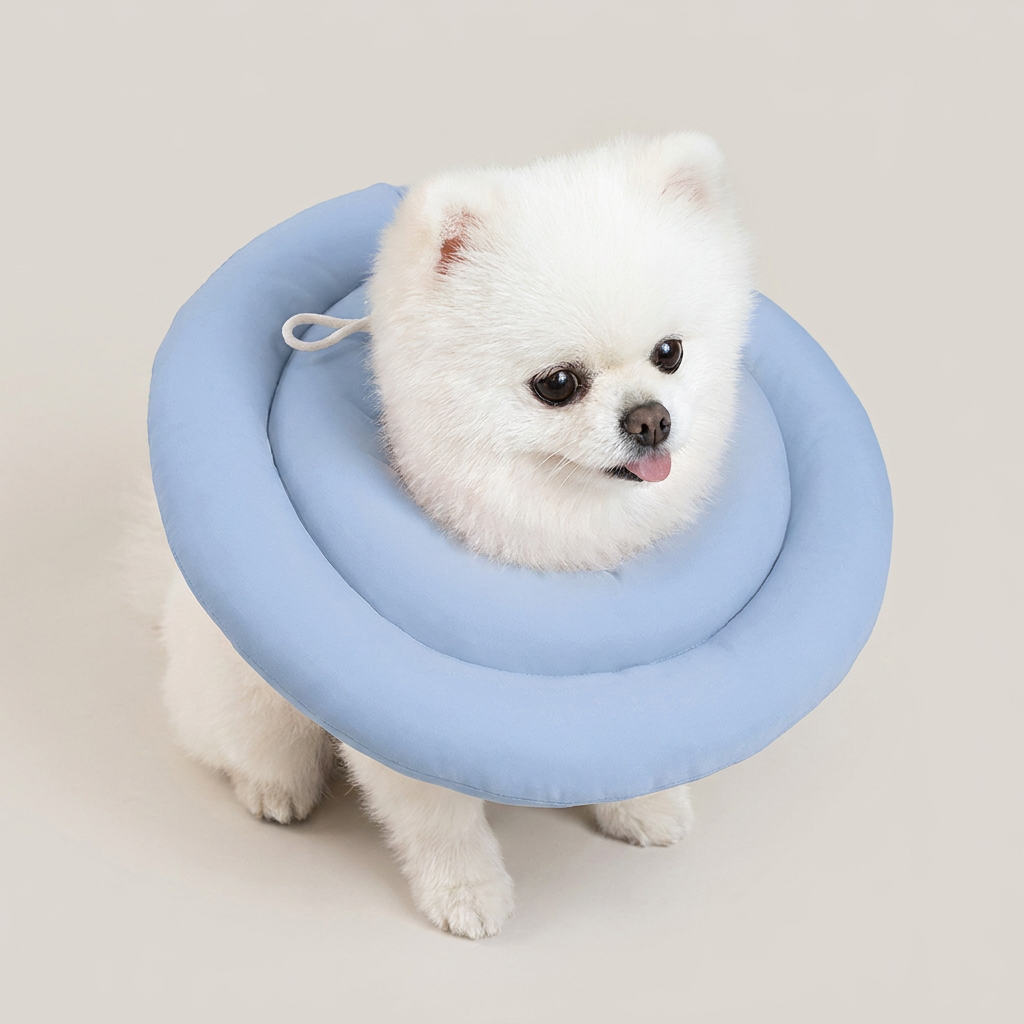 레토 강아지 고양이 넥카라, 블루, L, 1개