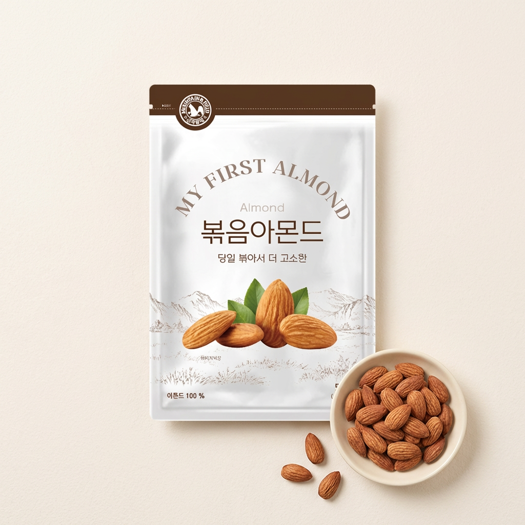 산과들에 볶음 아몬드, 500g, 2봉