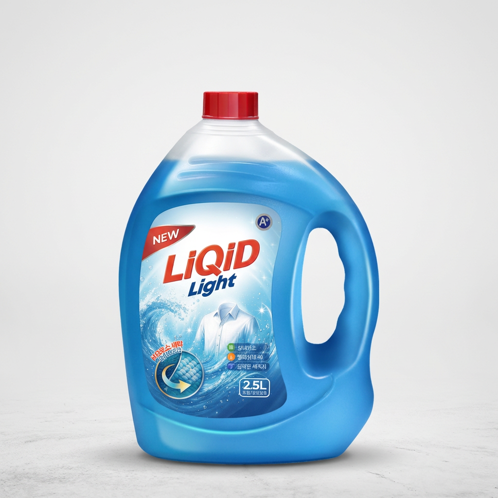 리퀴드 라이트 고농축 실내건조 액체세탁세제, 2.5L, 4개