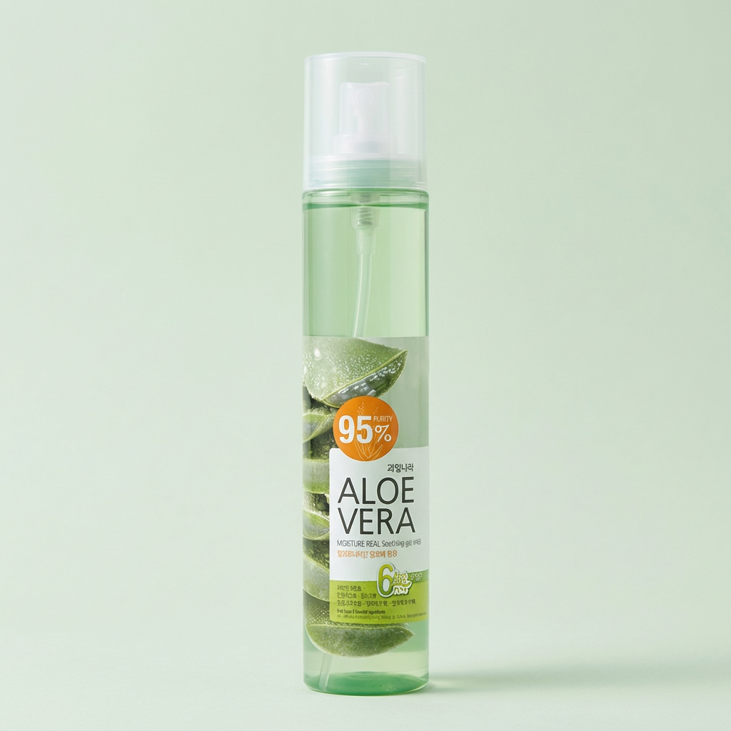 알로에베라 모이스처 수딩젤 미스트, 125ml, 4개