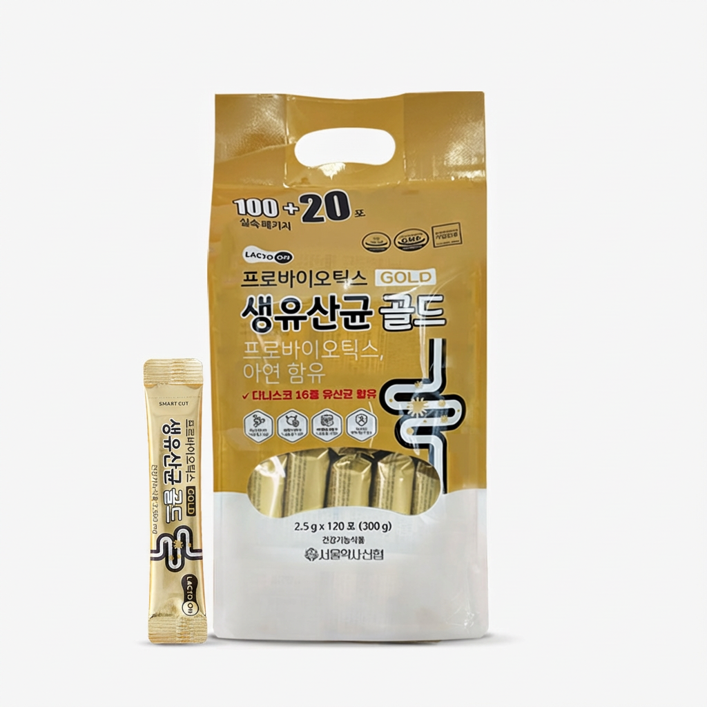 서울약사신협 프로바이오틱스 생유산균 골드, 2.5g, 120포, 1개