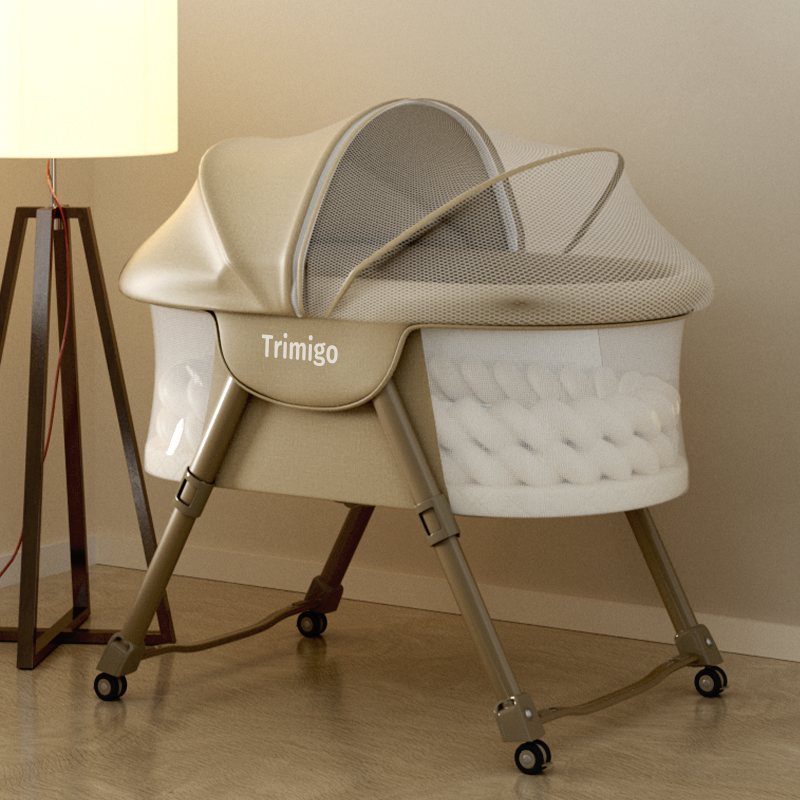Trimigo 신세대 다기능 아기 침대 UC15, 베이지, 길이 930mm, 너비 580mm