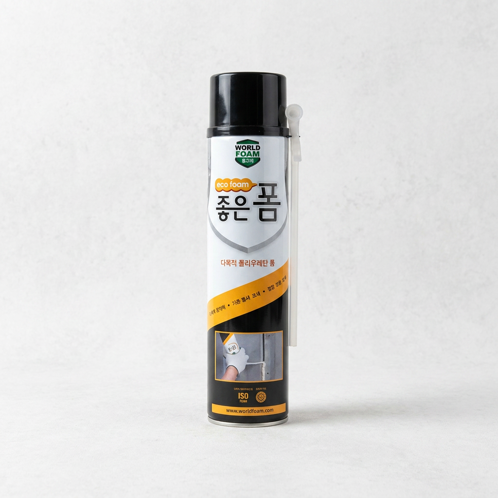 월드폼 다목적 폴리우레탄 폼 일회용, 750ml, 5개입