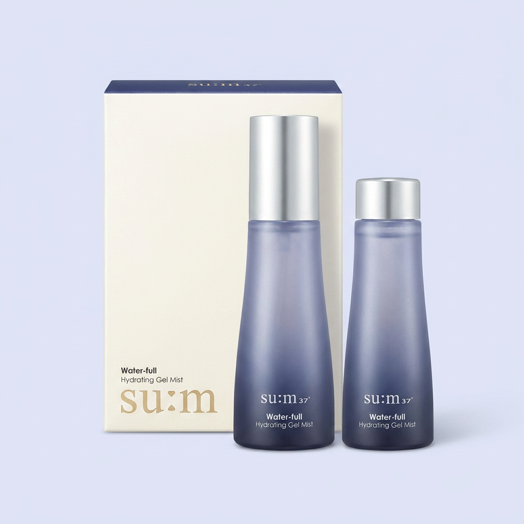 숨37도 워터-풀 하이드레이팅 젤 미스트, 60ml, 2개