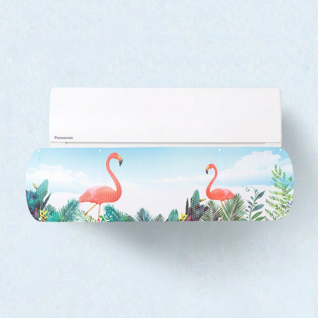가쯔 벽걸이 에어컨 바람막이 무풍, 플라밍고, 1개