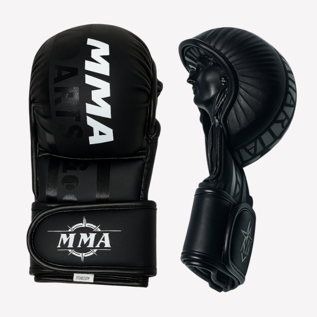 에이글로스(aiglos) MMA 오픈핑거 글러브, Basic black, M, 9개