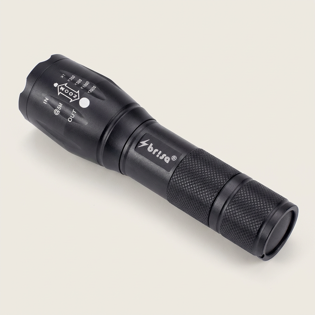 브리사 해루질 LED 후레쉬 T6, 군용케이스 , 1개