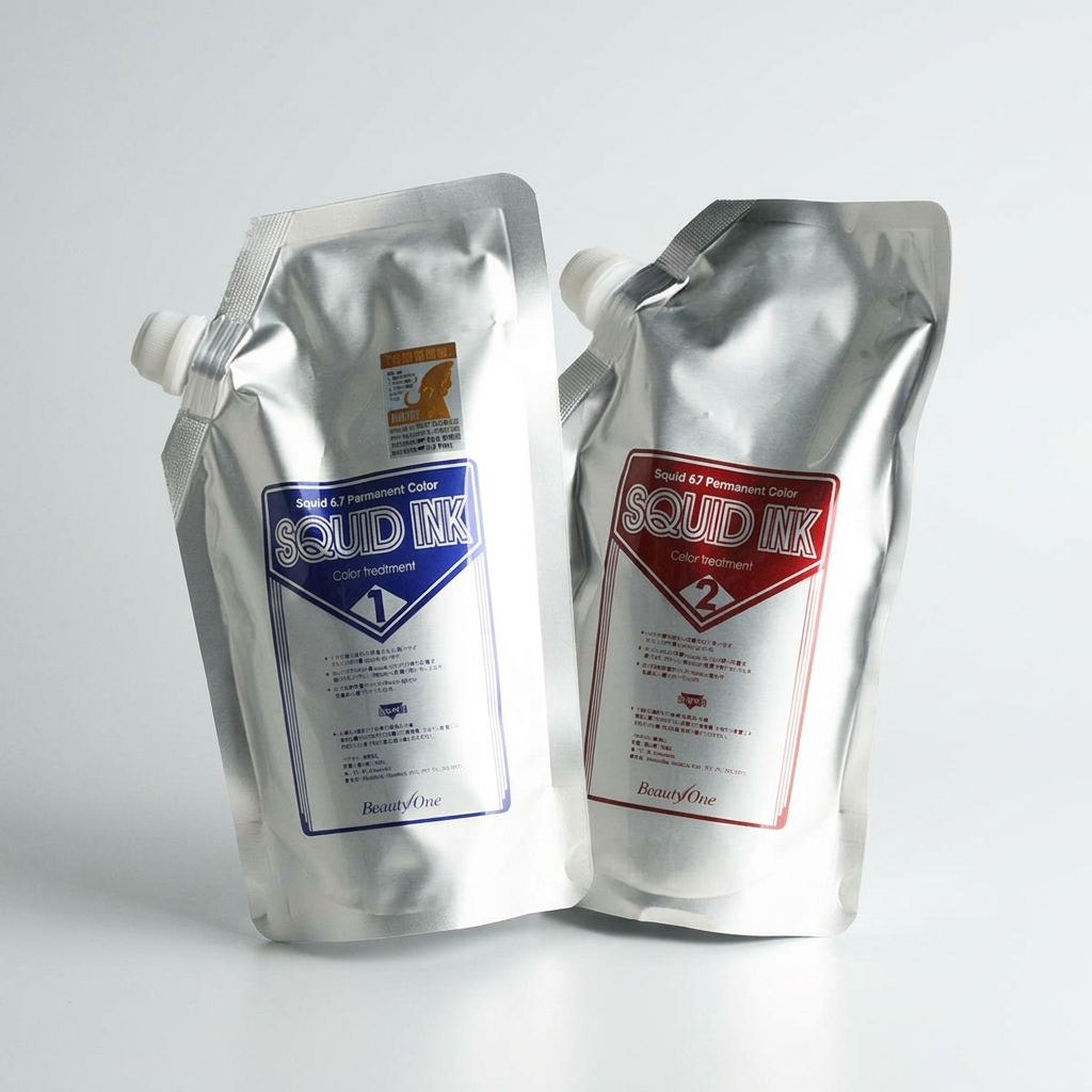 뷰티원 스퀴드 잉크 컬러 트리트먼트 염색약, 쵸코 브라운, 1제+2제, 500g, 1개