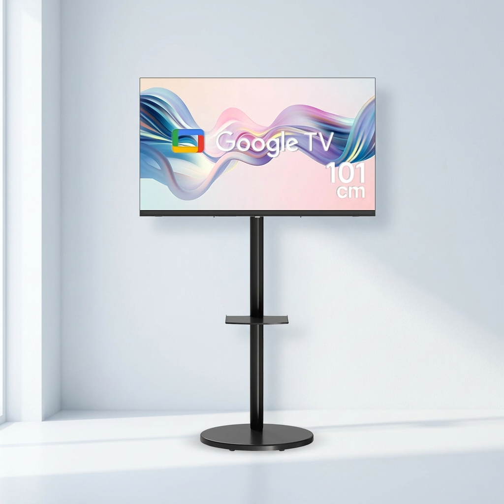 위드라이프 40인치 FHD 구글 스마트 삼탠바이미 세트, 101cm/40인치, 스탠드형, 고객직접설치, 리치블랙, 1세트
