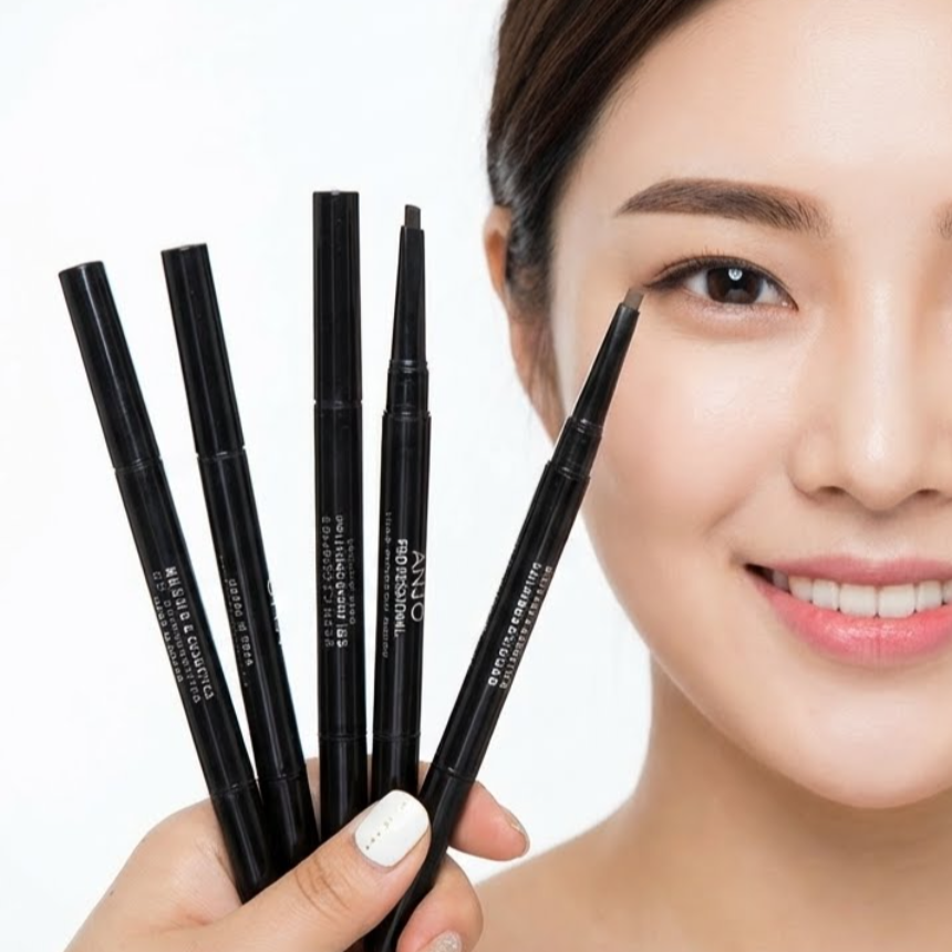 헬스라이프리치 앙쥬 오토 아이브로우 삼각펜슬, 흑갈색, 2개