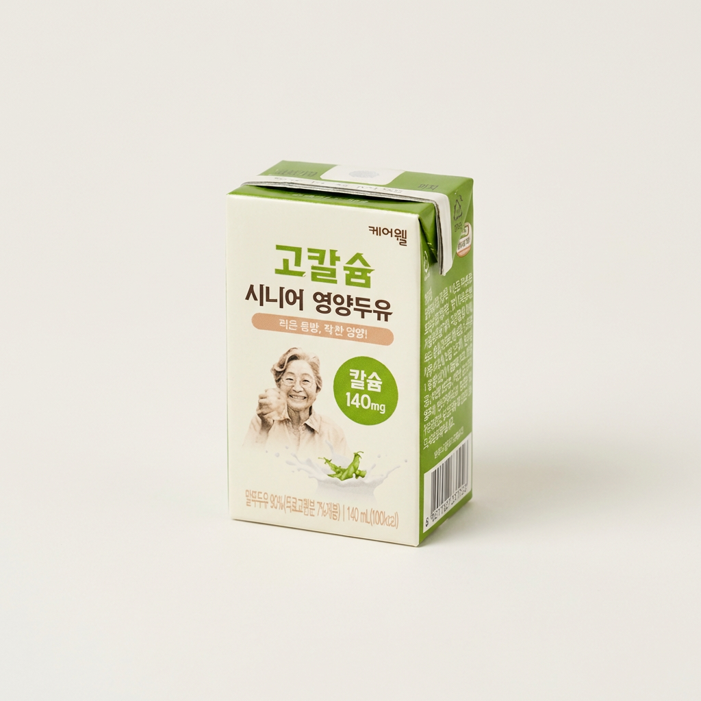 케어웰 고칼슘 시니어 영양두유, 140ml, 24개