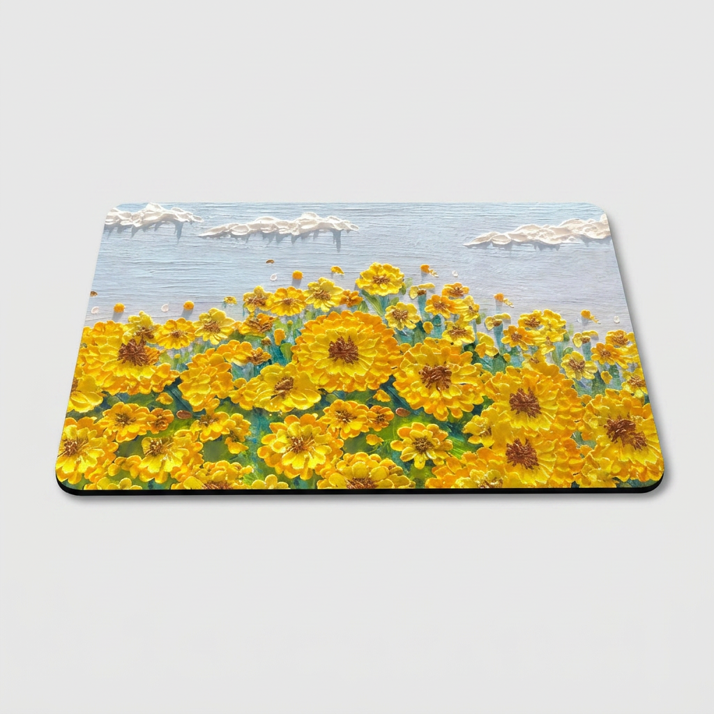 해바라기 규조토 발매트, 해바라기, 60x40cm, 2개