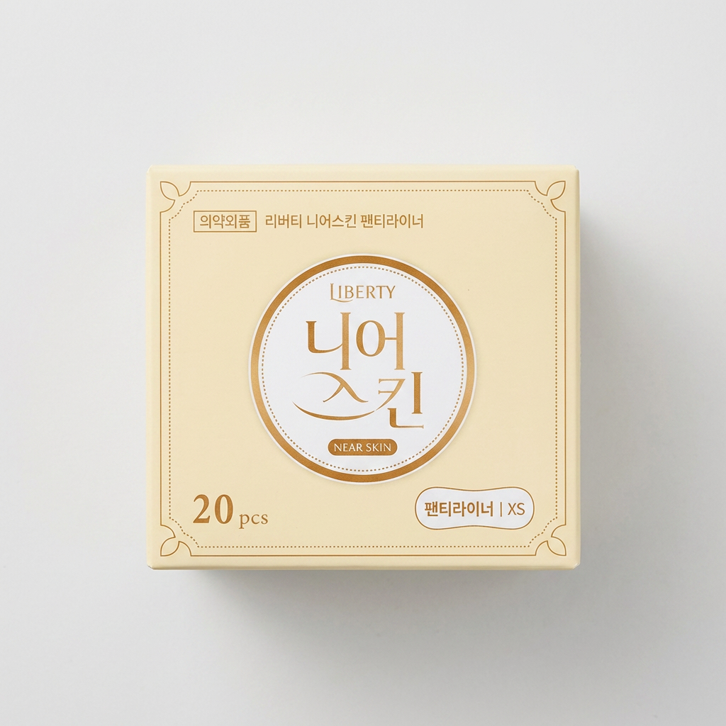 리버티 니어스킨 팬티라이너, 롱, 20매, 8팩