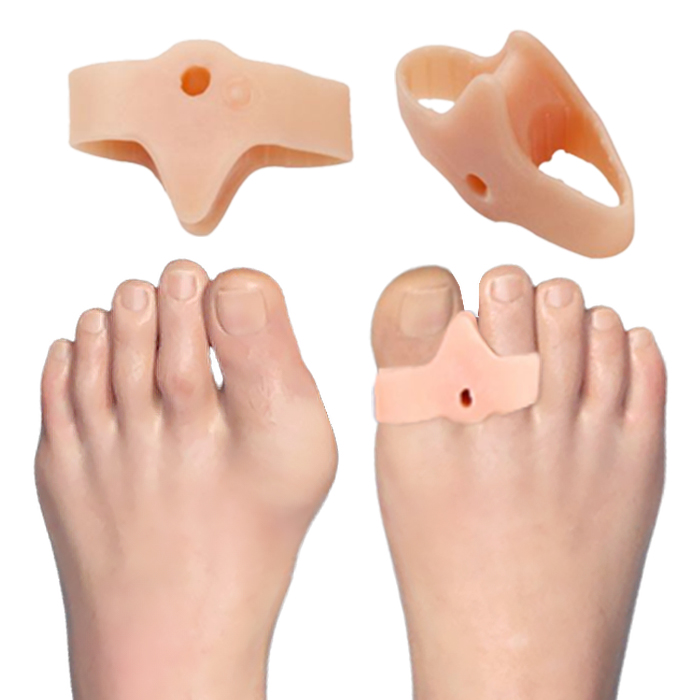 가온엘앤비 무지외반증 발가락 교정링, one size, 2세트