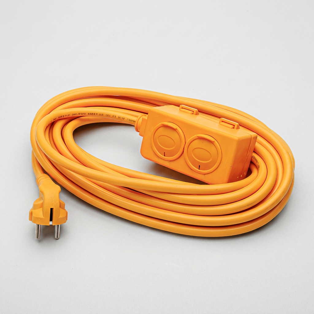 미경전기 전기 리드선 작업선 연장선 2구, 18m, 1개