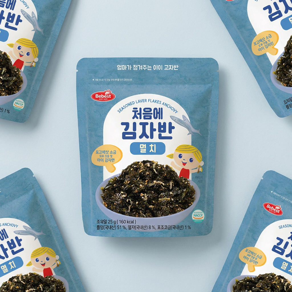 베베스트 처음에 김자반 멸치, 25g, 5개