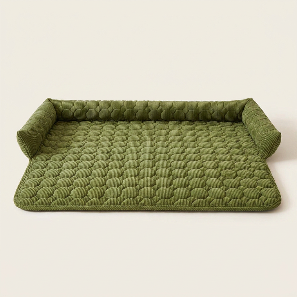 구름상회 반려동물 논슬립 방석 매트, 75x75cm, 그린, 1개