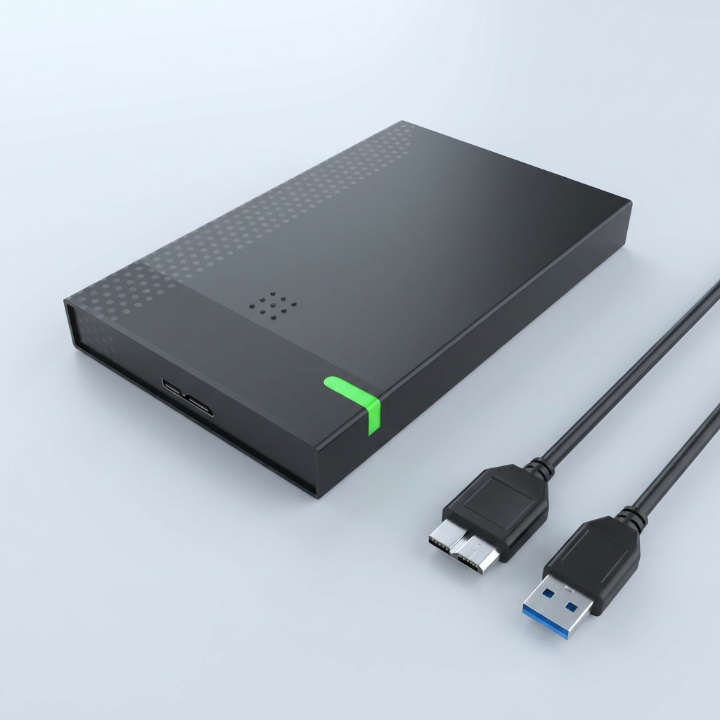 Q6G USB 3.0 2.5인치 외장하드 케이스, SATA80A, 80cm 케이블 포함, 8TB지원, 1개