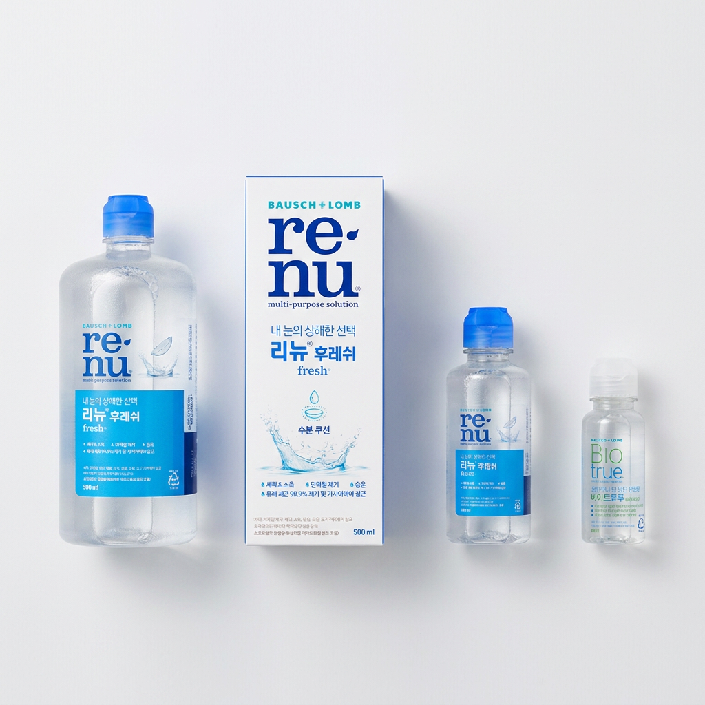바슈롬 리뉴후레쉬, 500ml 4개 + 120ml 1개 + 60ml , 4개
