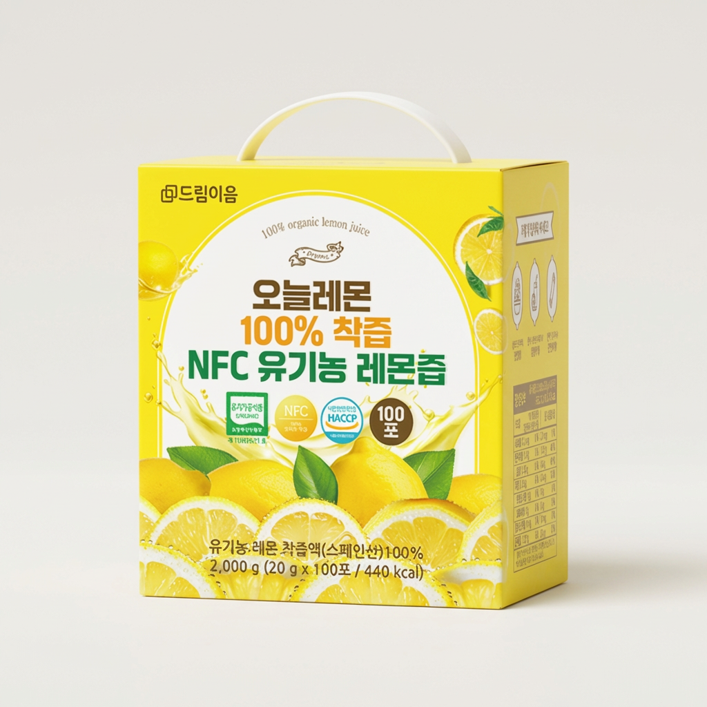 드림이음 오늘레몬 100% 착즙 NFC 유기농 레몬즙, 20g, 100포, 1박스 가격 추이 드림이음 오늘레몬 100% 착즙 NFC 유기농 레몬즙, 20g, 100포, 1박스 - 최저가 18,900원