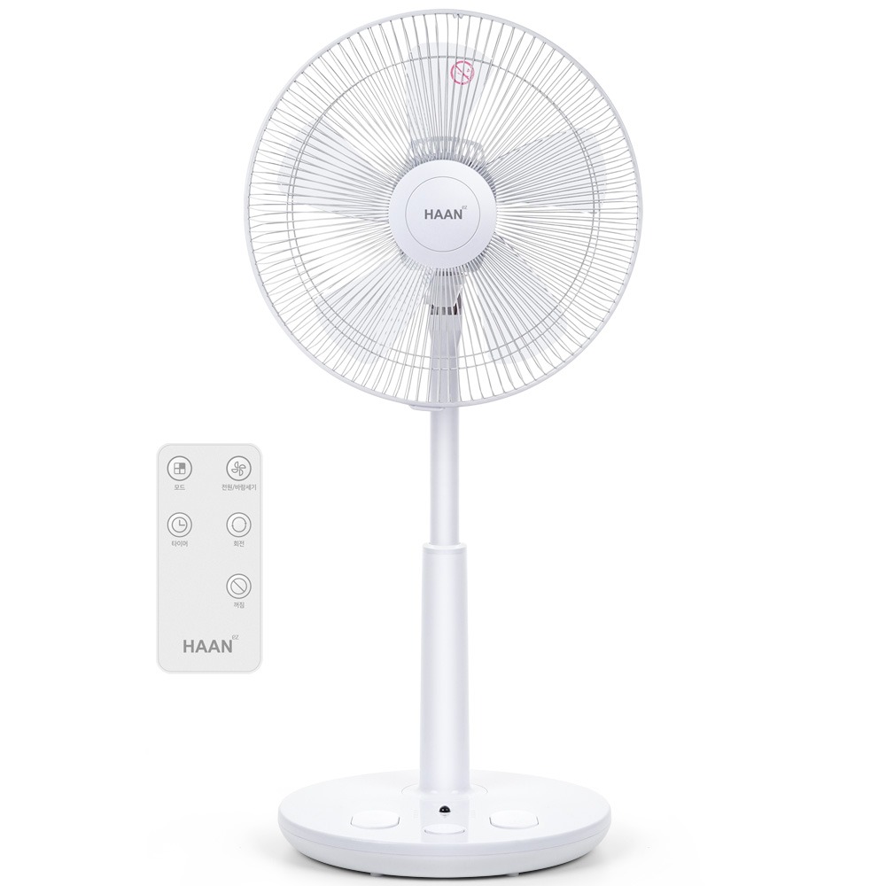 한경희 초미세풍 발터치 리모컨 선풍기, HAAN-HDC230, 화이트, 1개
