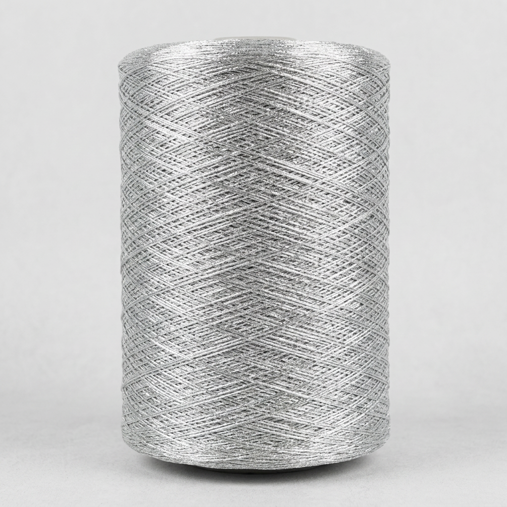 명성섬유 MS얀 메탈실, 500g, M2. 실버 , 1개