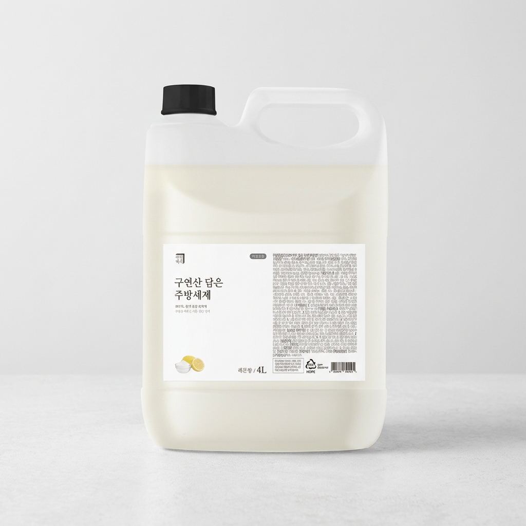 살림백서 구연산 담은 주방세제 레몬향, 4L, 2개