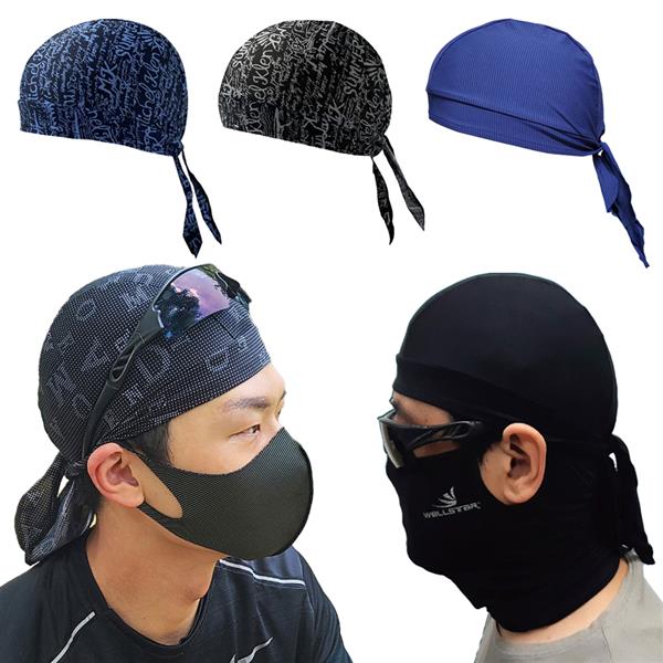 바이크 메쉬 쿨 두건, 3D쿨두건, 블랙