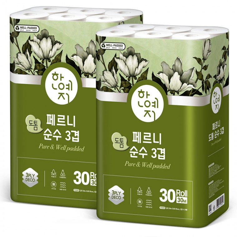 한예지 페르니 도톰 순수 3겹, 30m, 30롤입, 2개 가격 추이 한예지 페르니 도톰 순수 3겹, 30m, 30롤입, 2개 - 최저가 30,000원