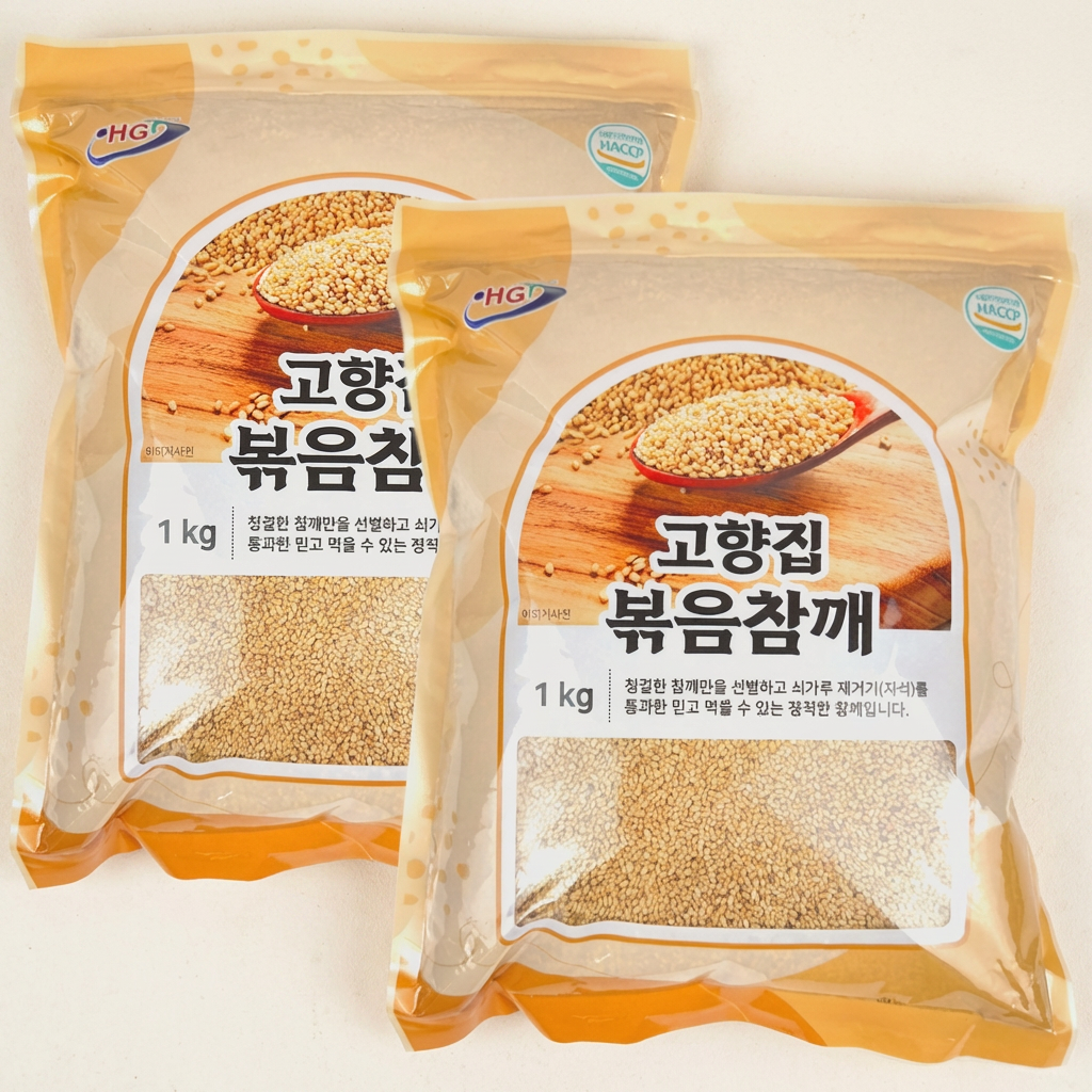 고향집 볶음참깨, 1kg, 2개