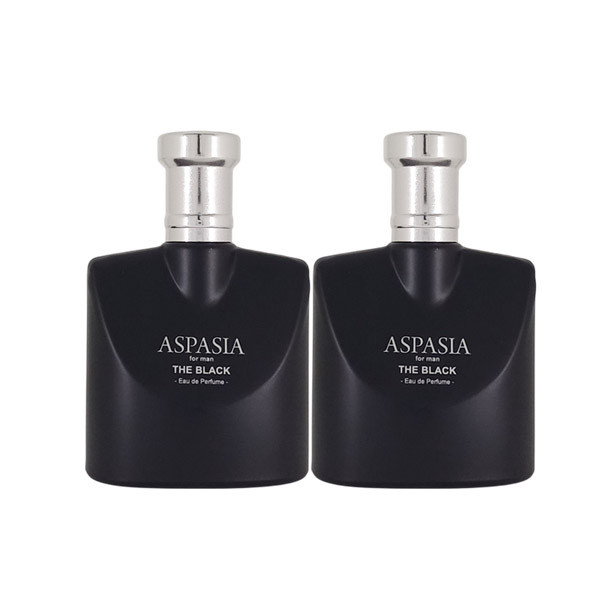 ASPASIA 아스파시아 오드 퍼퓸 포 맨 더 블랙, 50ml, 2개
